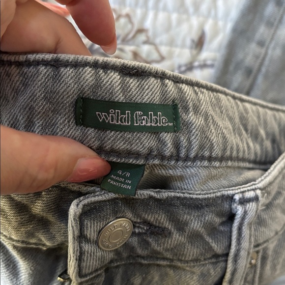 Wild Fable Gray Wide Leg Cargo Jeans - Picture 3 of 9